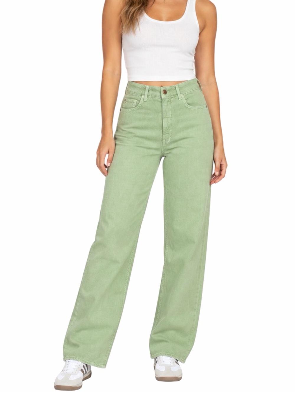 Pilcro x Anthropologie Green Jeans - Size 27 - OB1390257